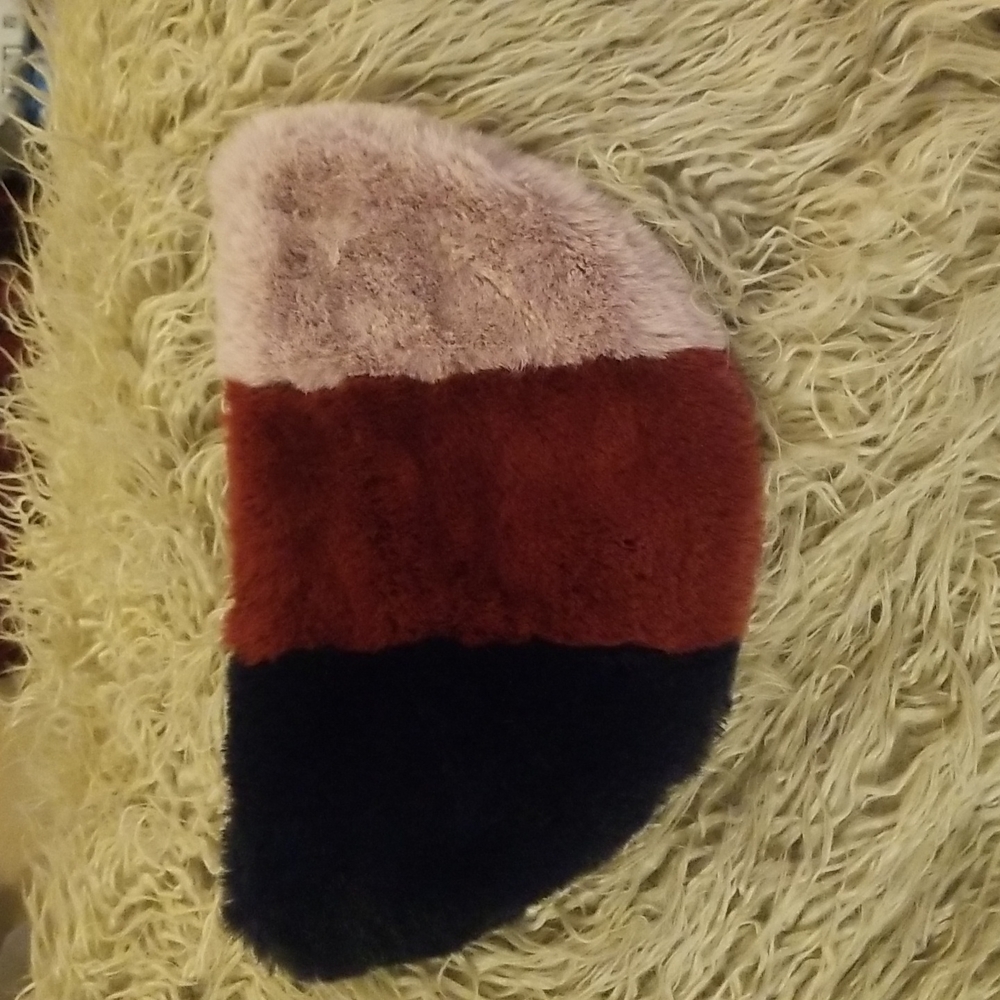 Madewell super soft faux fur zipper bag